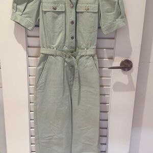 & Other Stories Mint Green Jumpsuit with Belted Waist